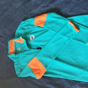 NFL Nike 1/2 zip Miami Dolphins
